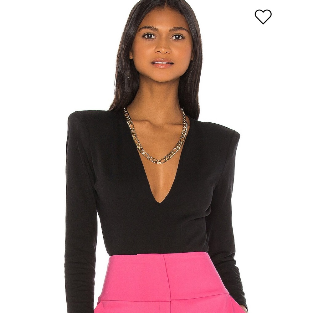 Grlfrnd Eryka Bodysuit in Black, Size: XS